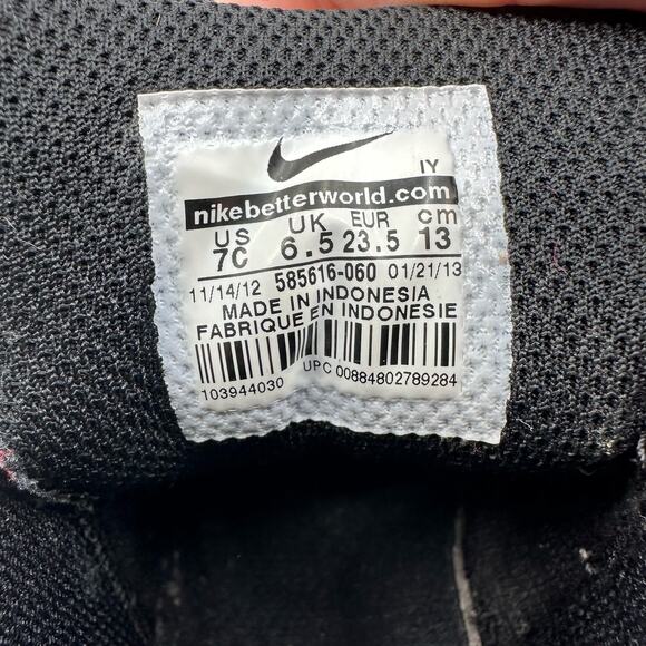 Nike Toddler Prestige IV Red/Black Hi-Top 585616-060 Unisex Shoes 7C Sporty Lace - Picture 3 of 9